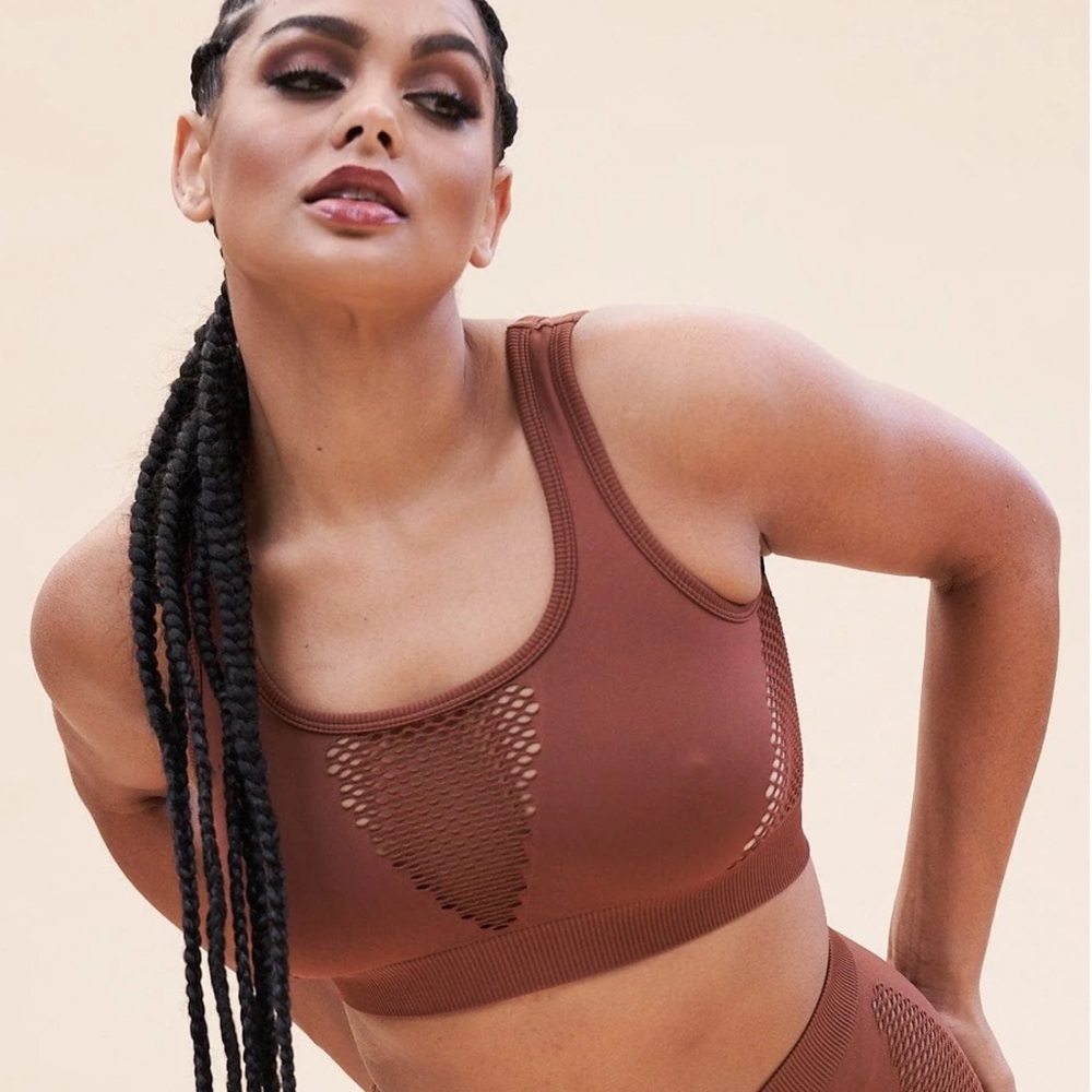 Gabi Crop Bralette in Choco